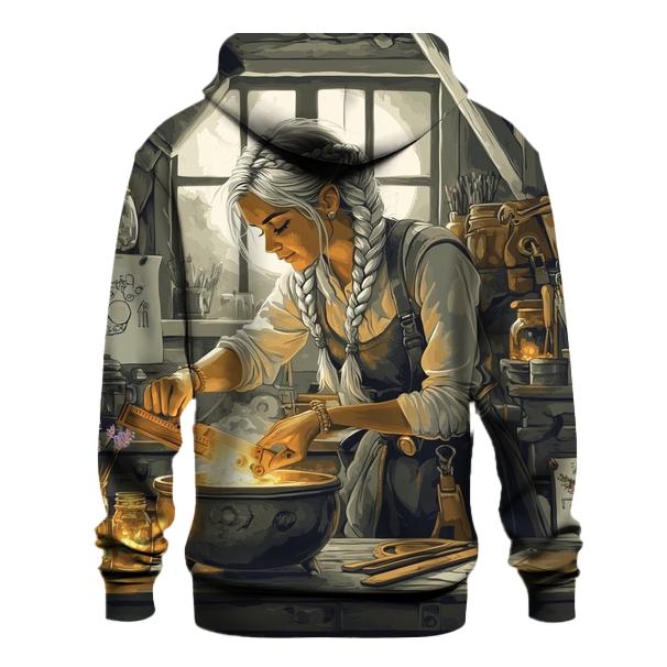 Moonlit Witch Workshop Haunted hoodie designs