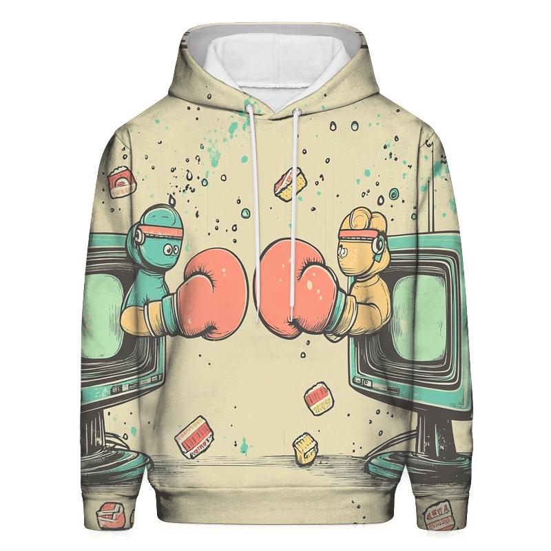 Vintage TV Breakfast Brawl hoodie trends