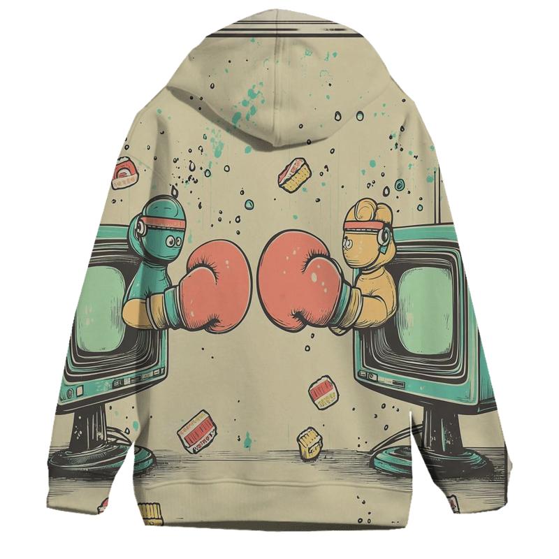 Vintage TV Breakfast Brawl hoodie trends