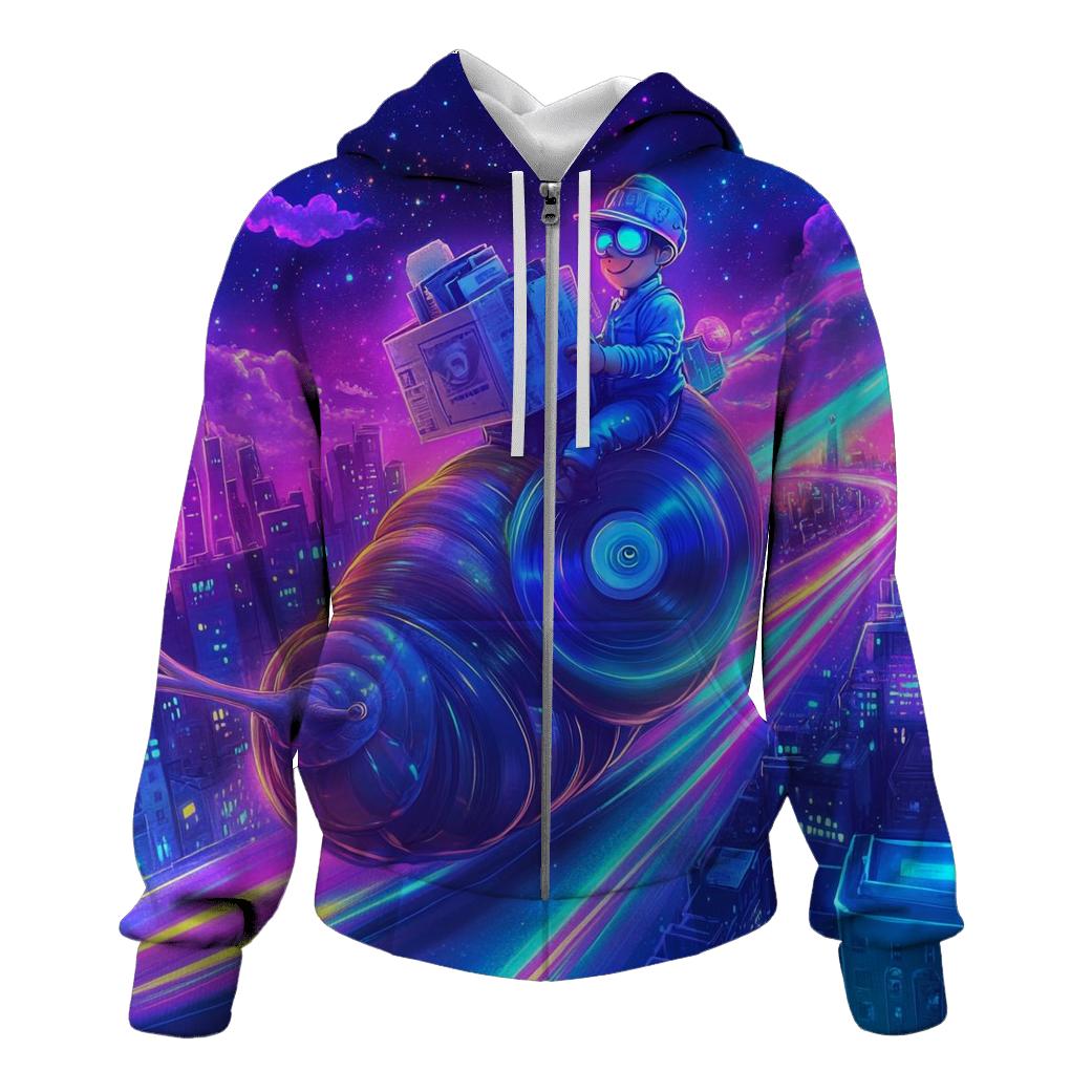 Psychedelic Paperboy Parade pullover hoodies