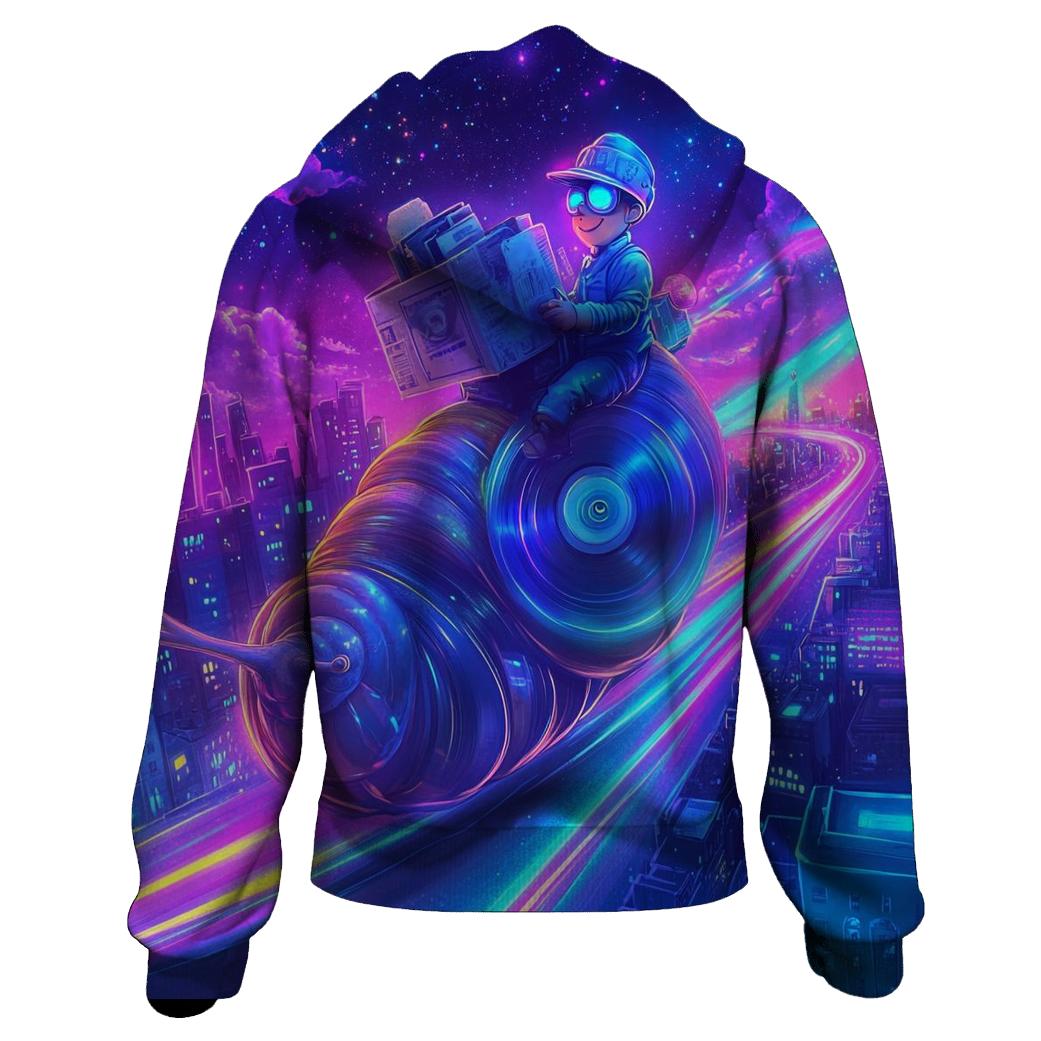 Psychedelic Paperboy Parade pullover hoodies