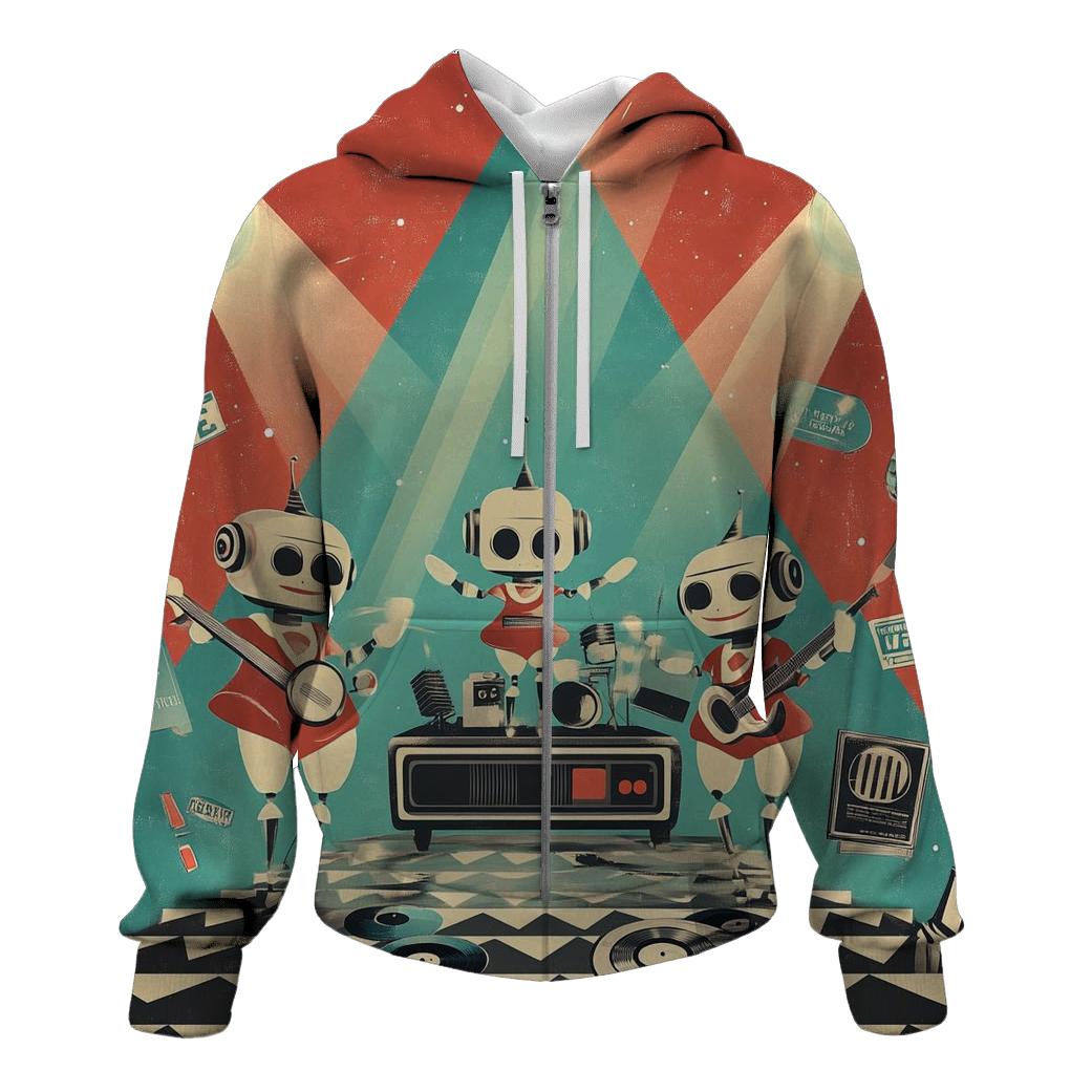 Toy Robot Rockabilly Riot hoodie styles