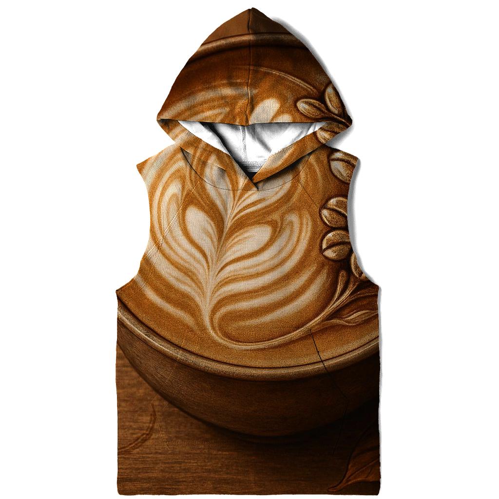 Latte Swirl Bloom designer hoodies