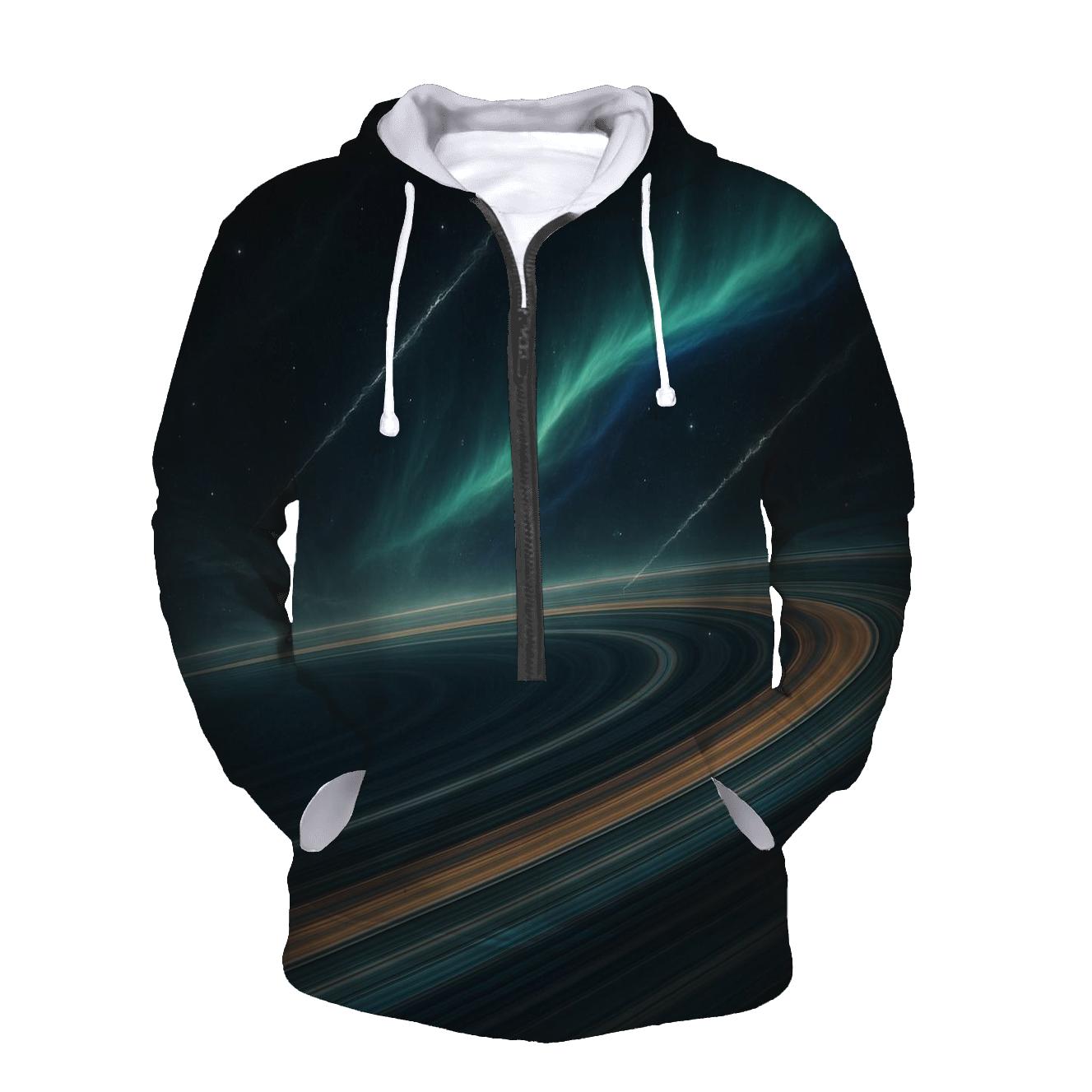 Ring Plane Aurora Jet graphic hoodies