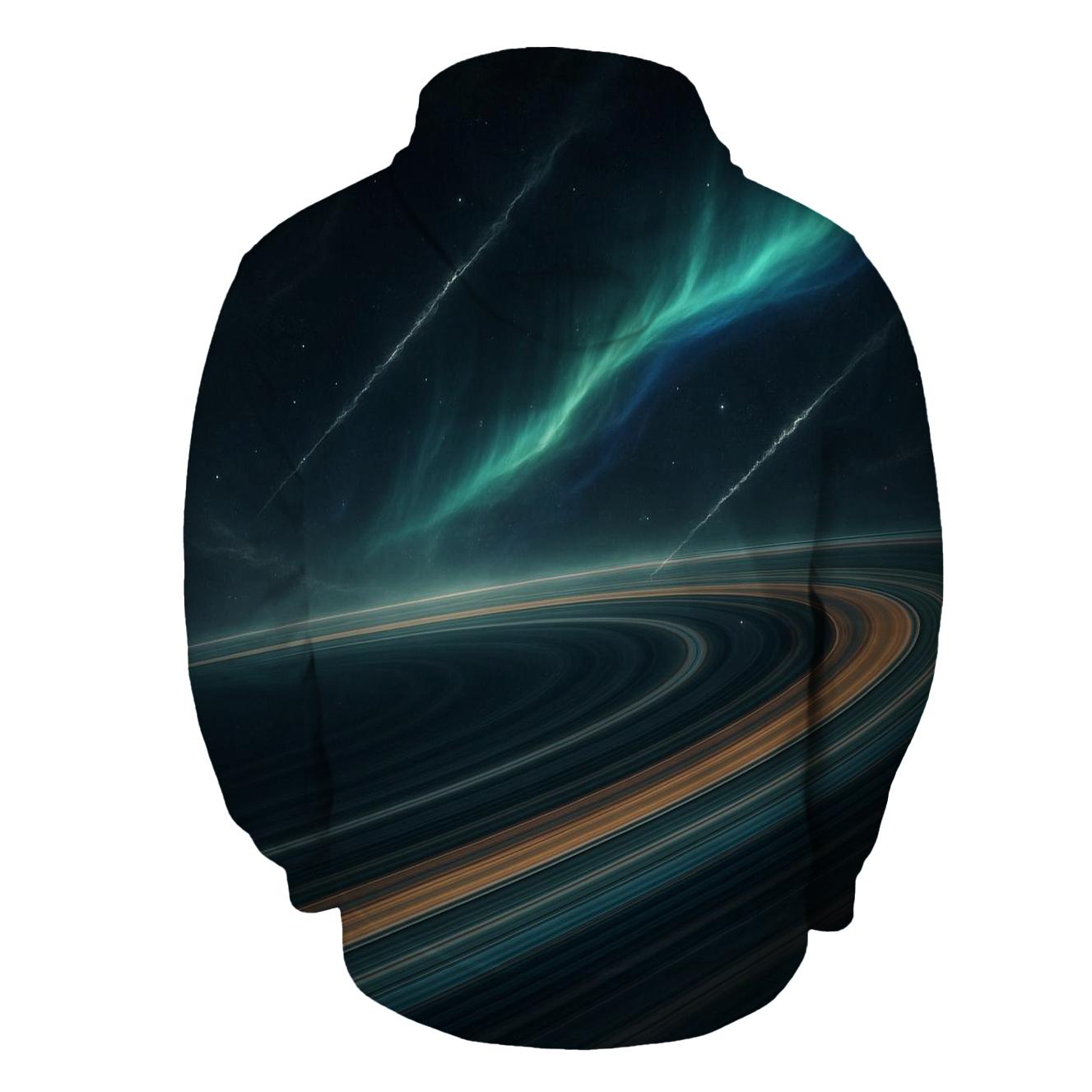 Ring Plane Aurora Jet graphic hoodies