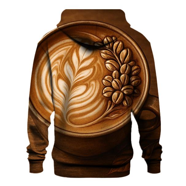 Latte Swirl Bloom graphic hoodies