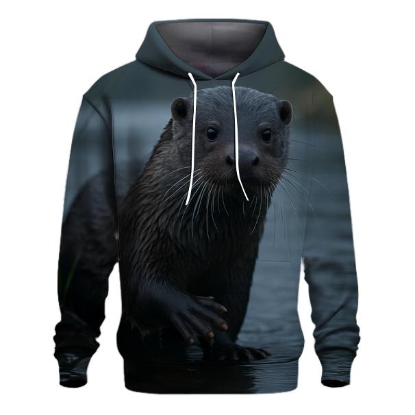 Mist-Edge Forager Eurasian Otter heavyweight hoodies
