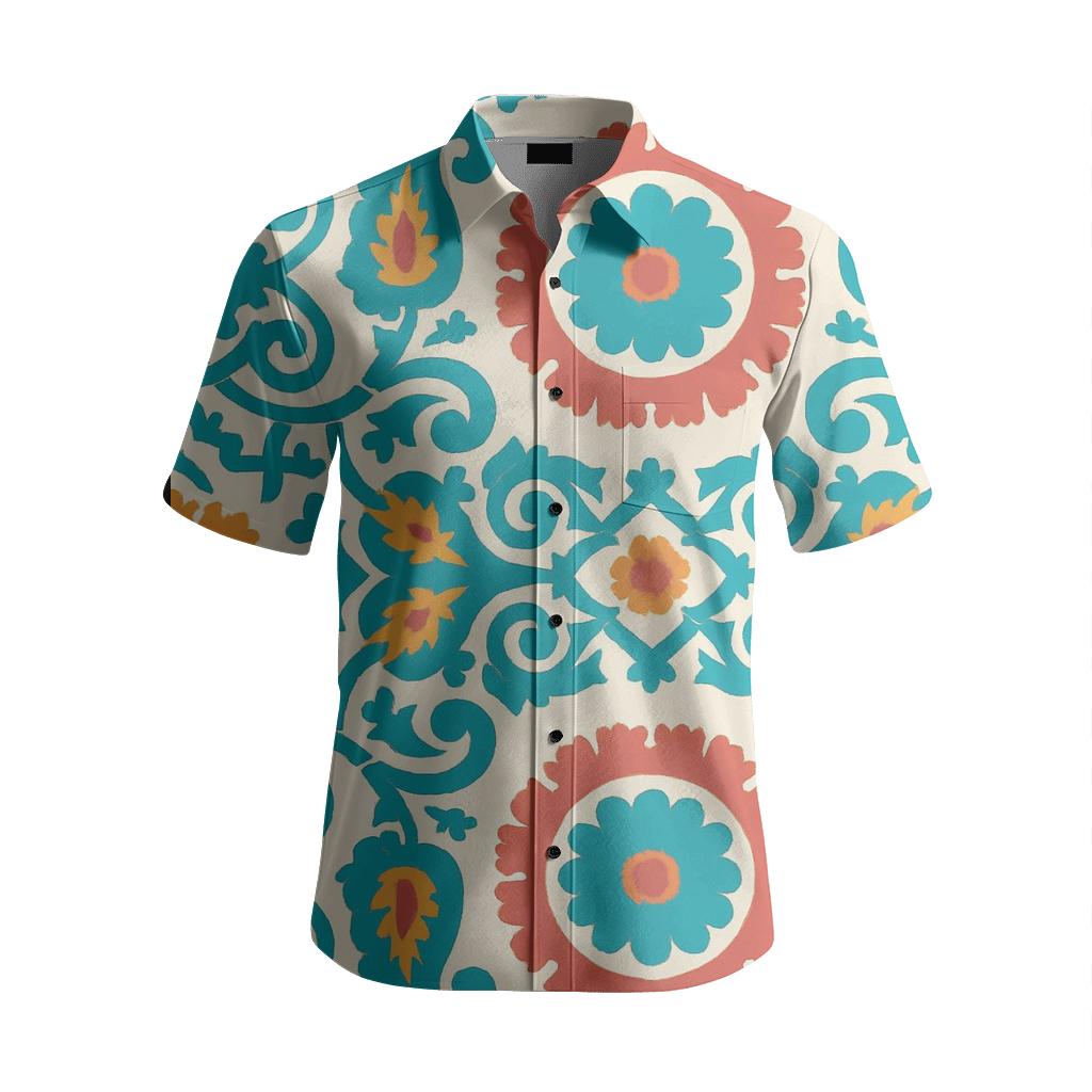 Suzani Paisley Medallion Panel personalized embroidery shirts