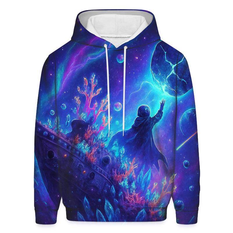 Auroral Shipwreck Galaxy printed hoodies