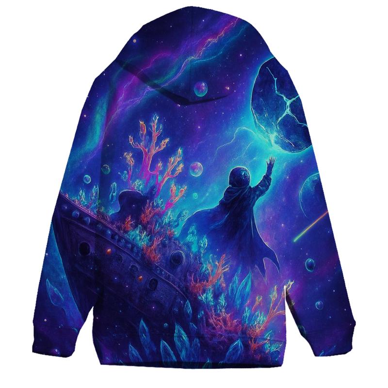 Auroral Shipwreck Galaxy printed hoodies