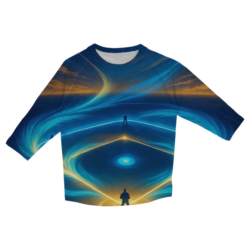 Diamond Aurora Blue Jays trendy 3/4 sleeve tops