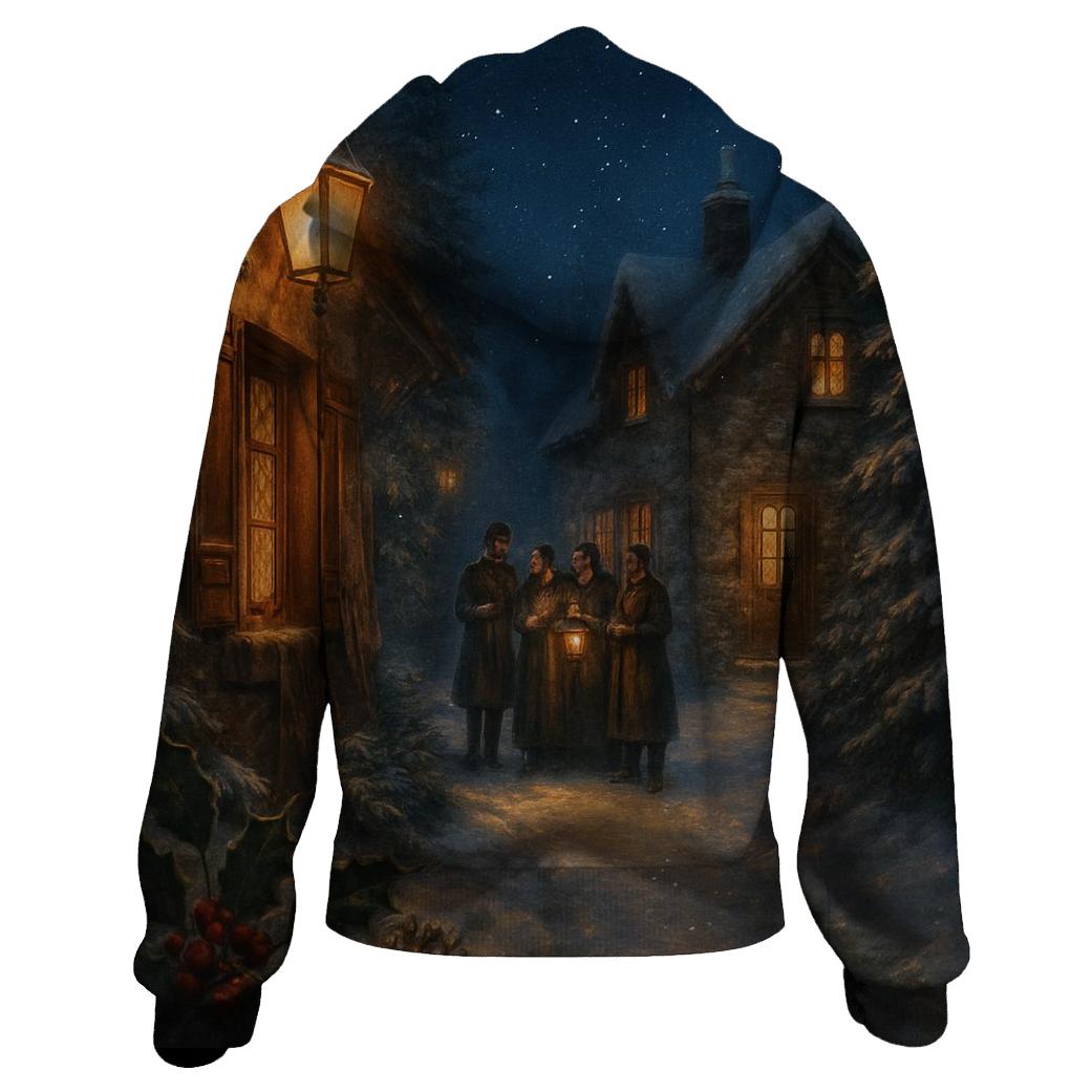Midnight Carol On Snowy Lane hoodie designs