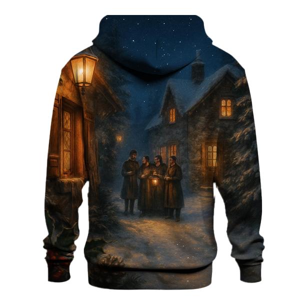 Midnight Carol On Snowy Lane lightweight hoodies