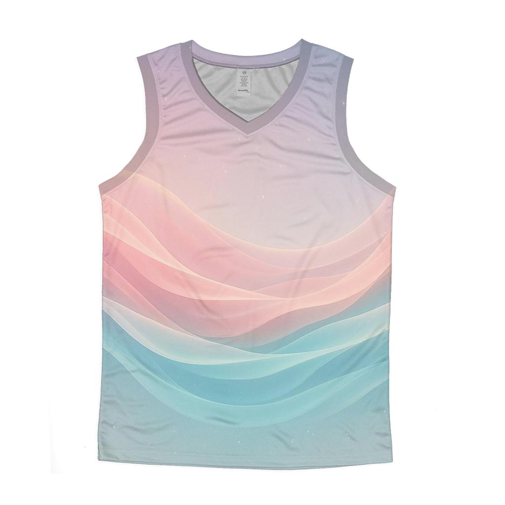 Aurora Liquid Waves sports performance tank tops