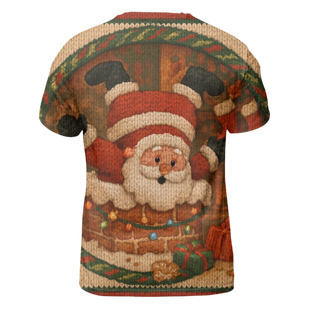 Santas Patchwork Chimney Jam designer pattern shirts