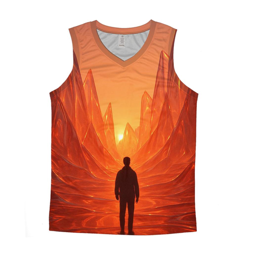 Dawn Glass Peaks personalized athletic tanks