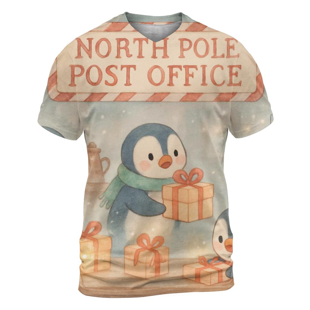 Penguin Post Office Rush designer pattern shirts