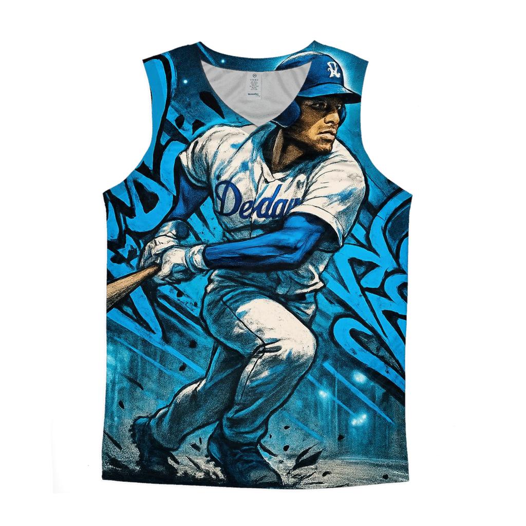 Graffiti Rally Charge personalized athletic tanks