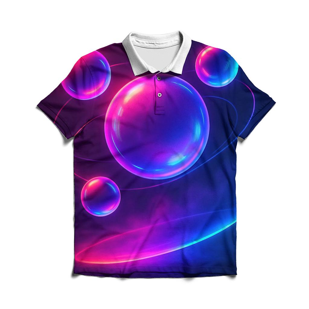 Neon Orb Drift classic pique polos