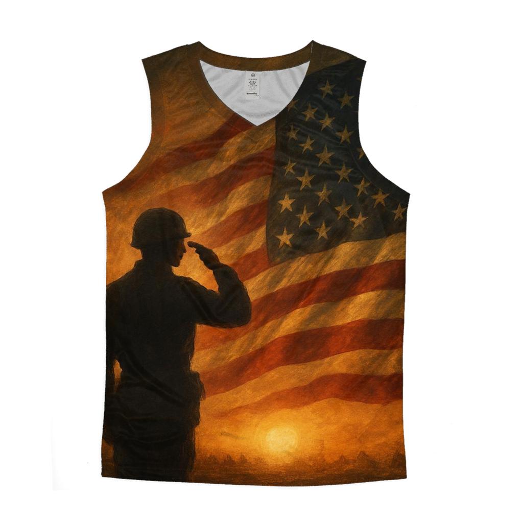 Flag Of Dawn Sentinel graphic print tank tops