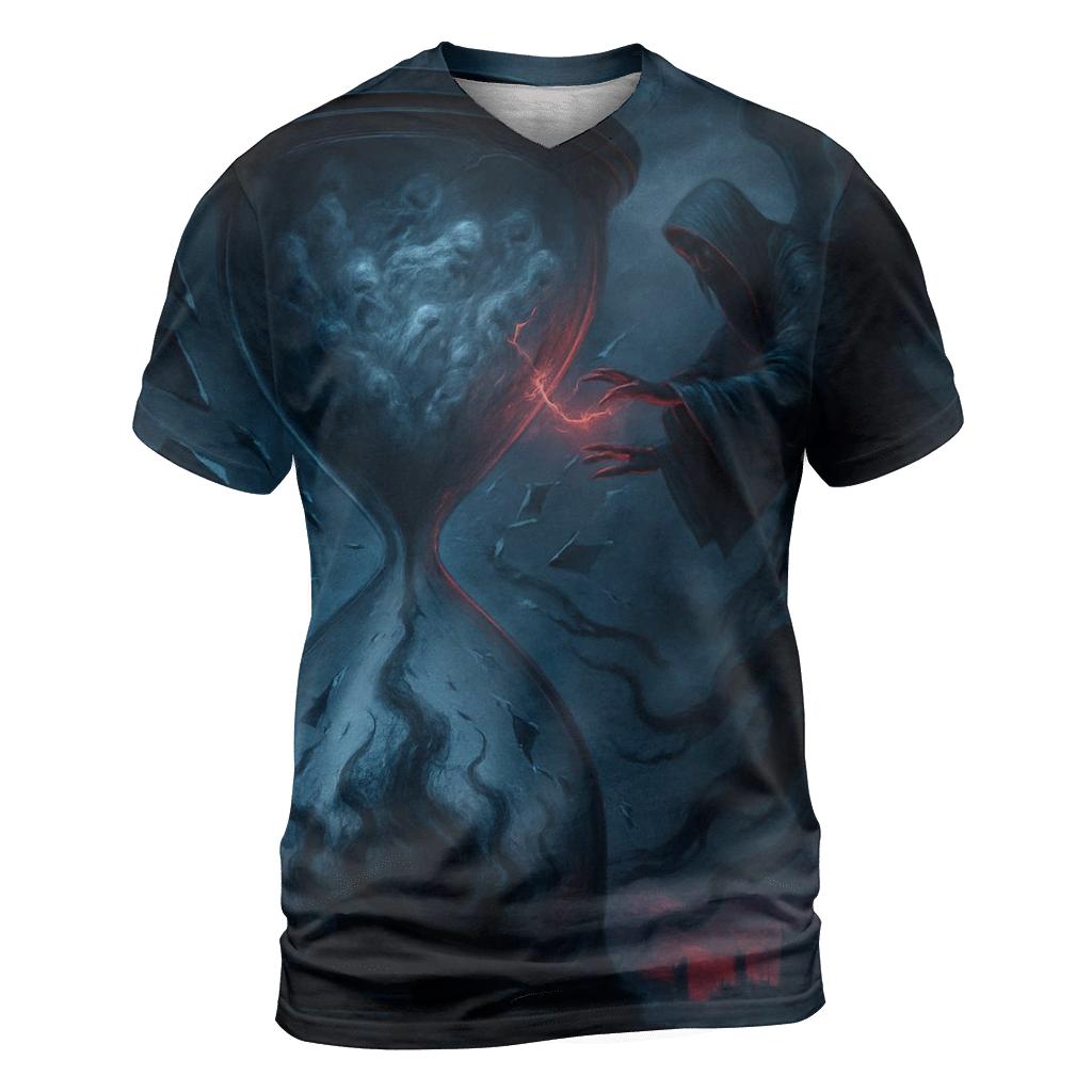 Hourglass Of Lost Echoes trendy printed shirt styles