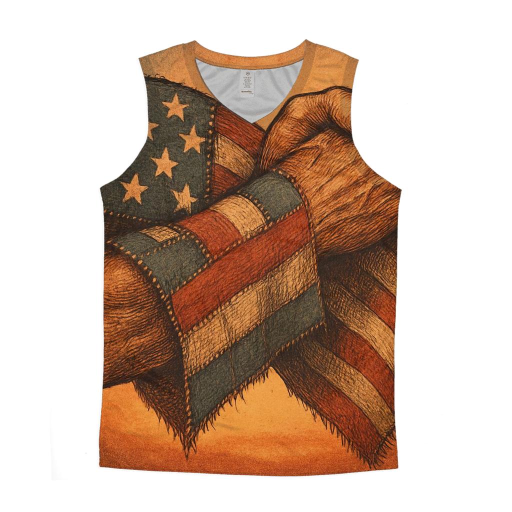Rustic Freedom Patchwork designer workout tanks