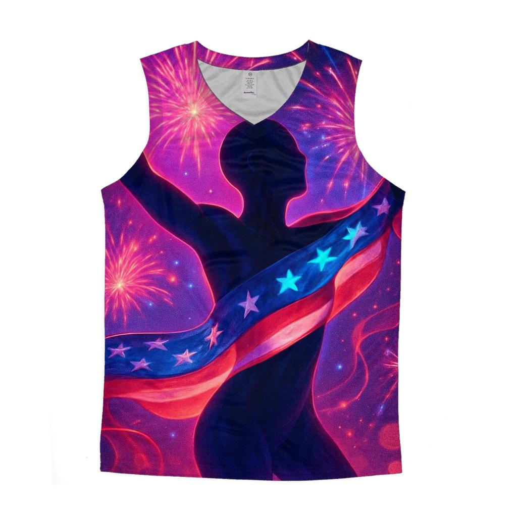 Firework Banner Embrace custom tank tops