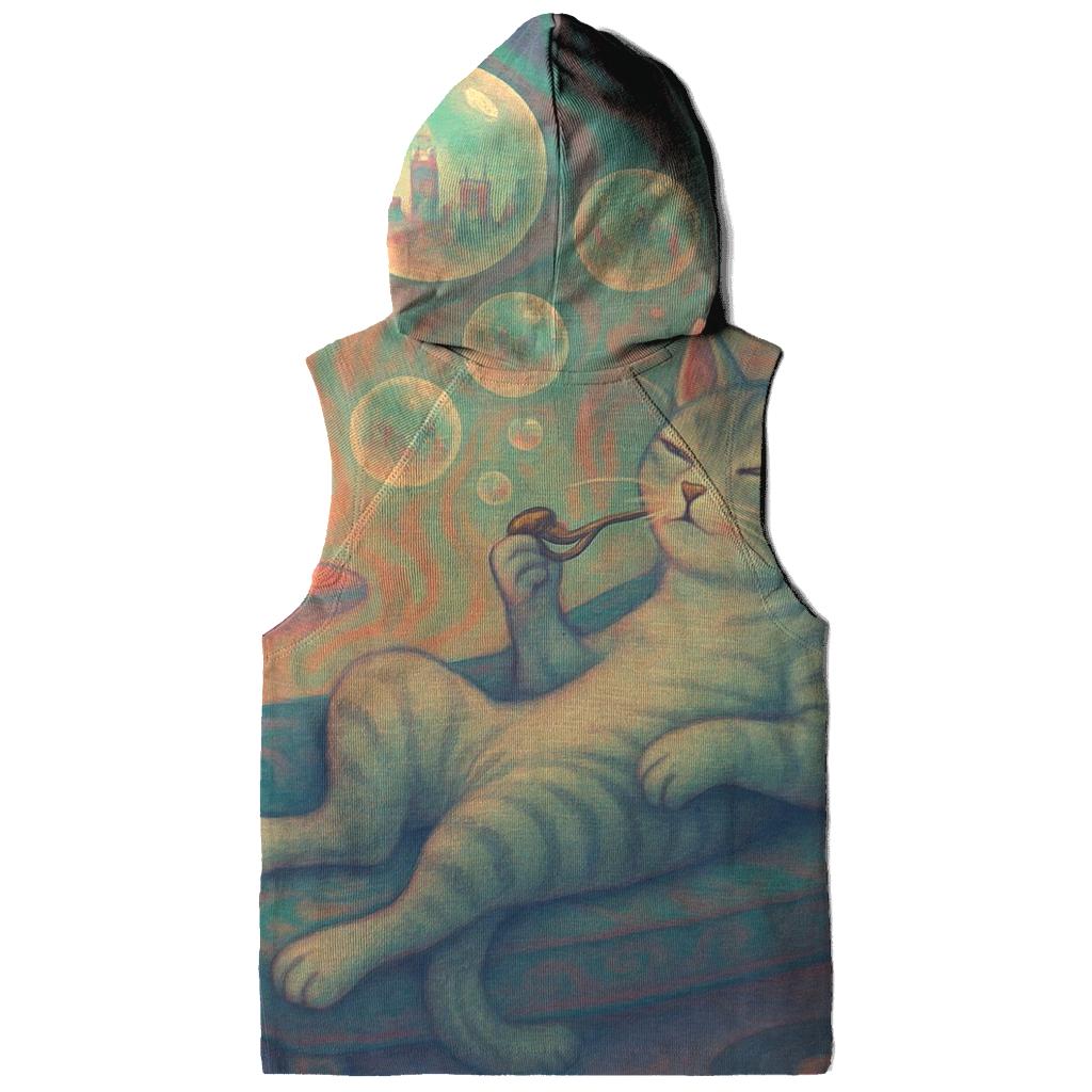 Bubble Pop Lounge Cat zip-up hoodies
