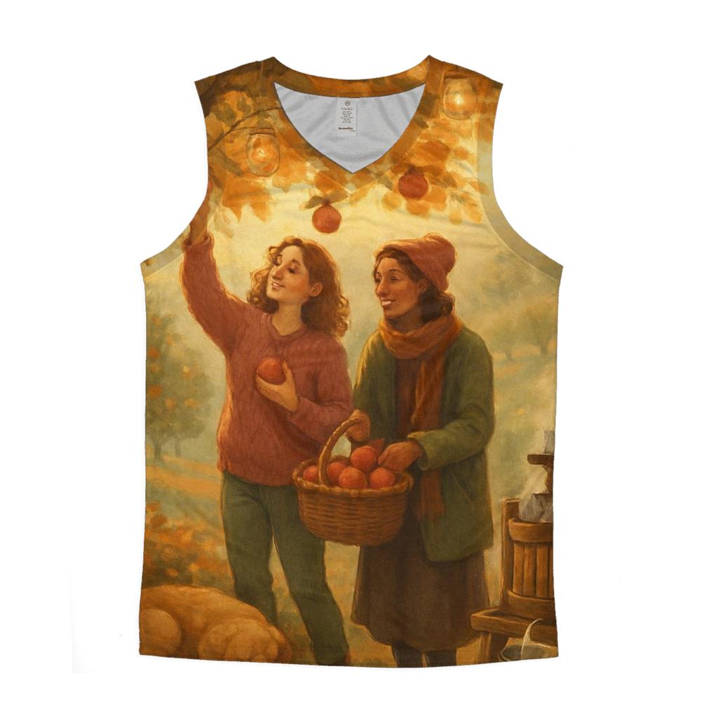 Apple Orchard Serenade cotton sleeveless tops