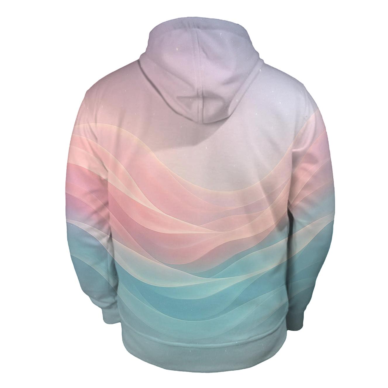 Aurora Liquid Waves printed hoodies