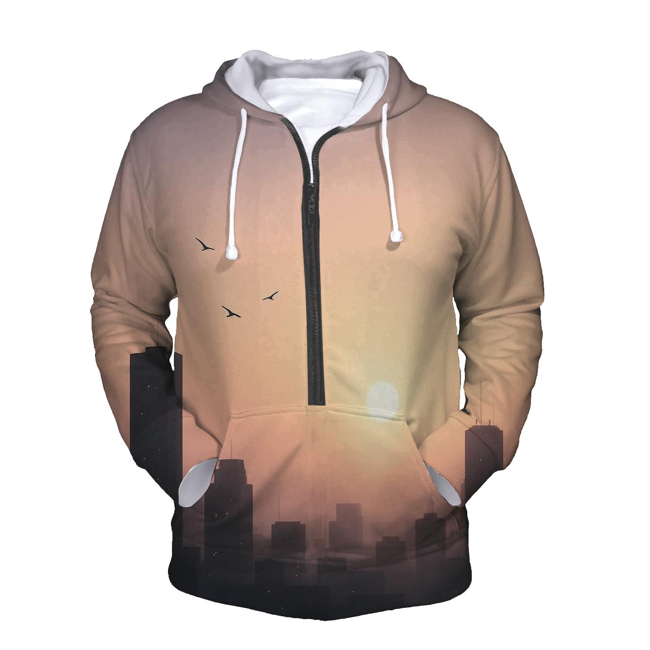 Lavender Skyline Drift pullover hoodies