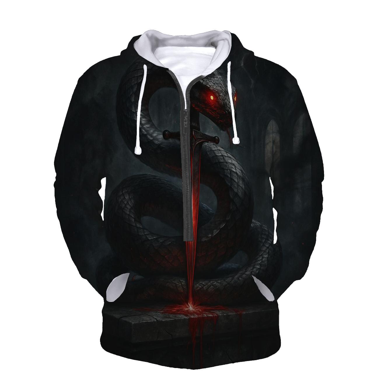 Serpent Of The Forgotten Chapel printed hoodies