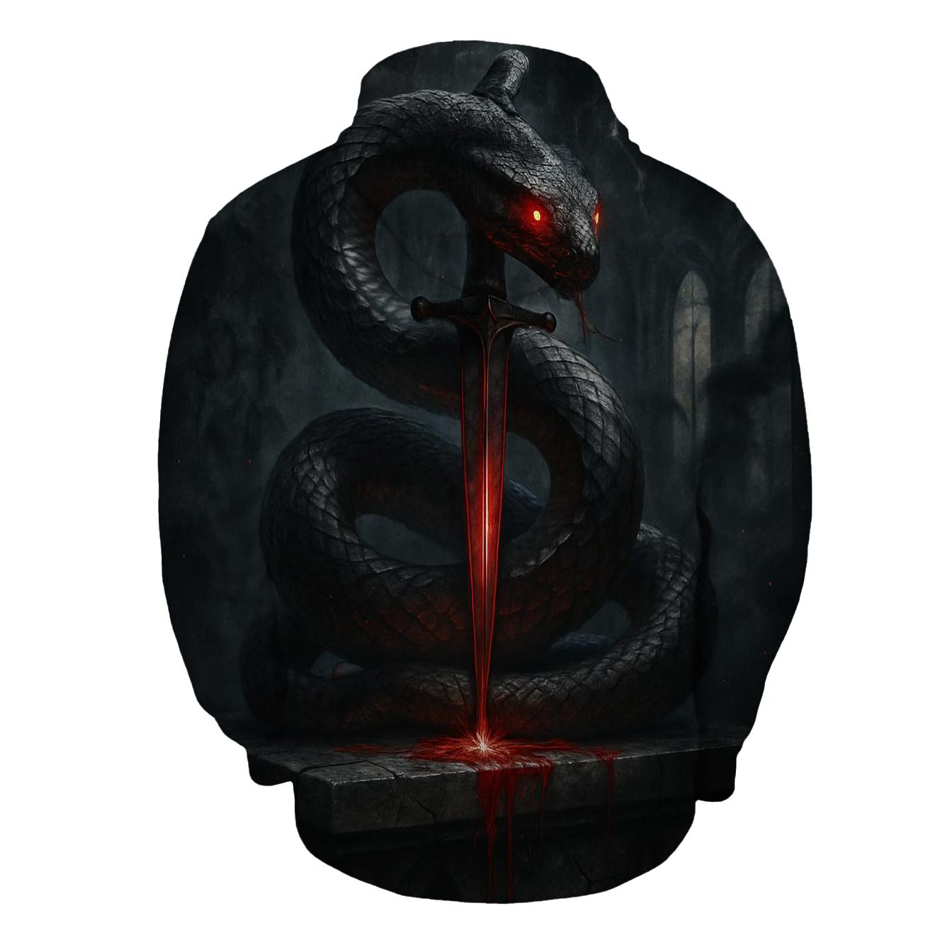 Serpent Of The Forgotten Chapel printed hoodies