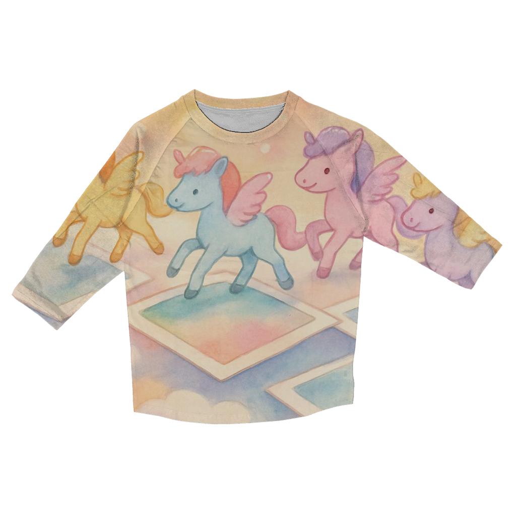 Polaroid Pegasus Parade stylish quarter sleeve tops