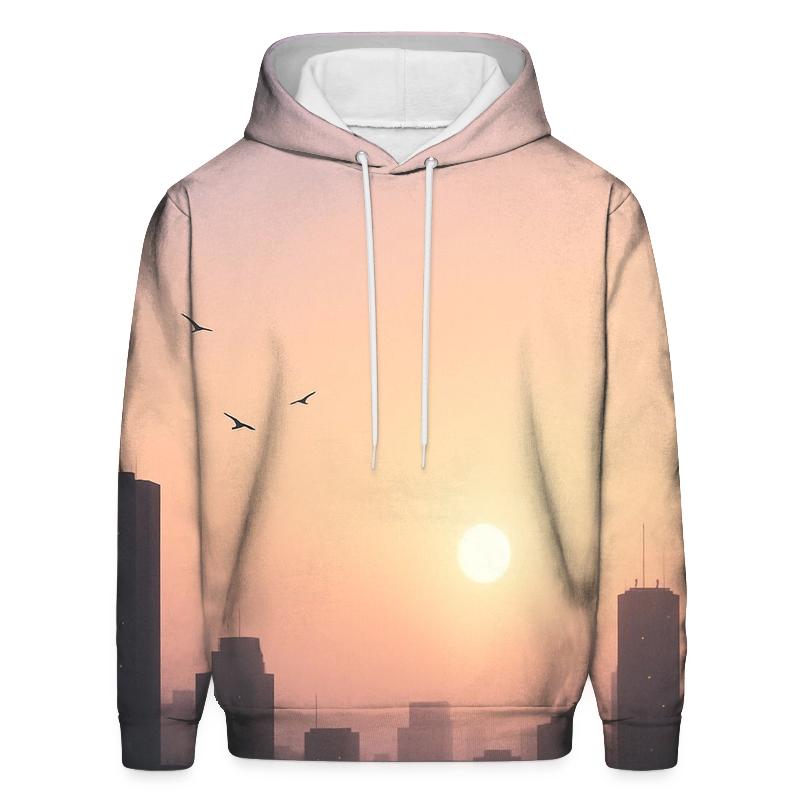 Lavender Skyline Drift zip-up hoodies