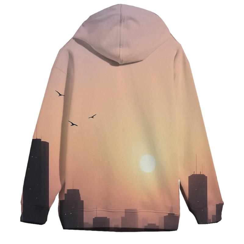 Lavender Skyline Drift zip-up hoodies