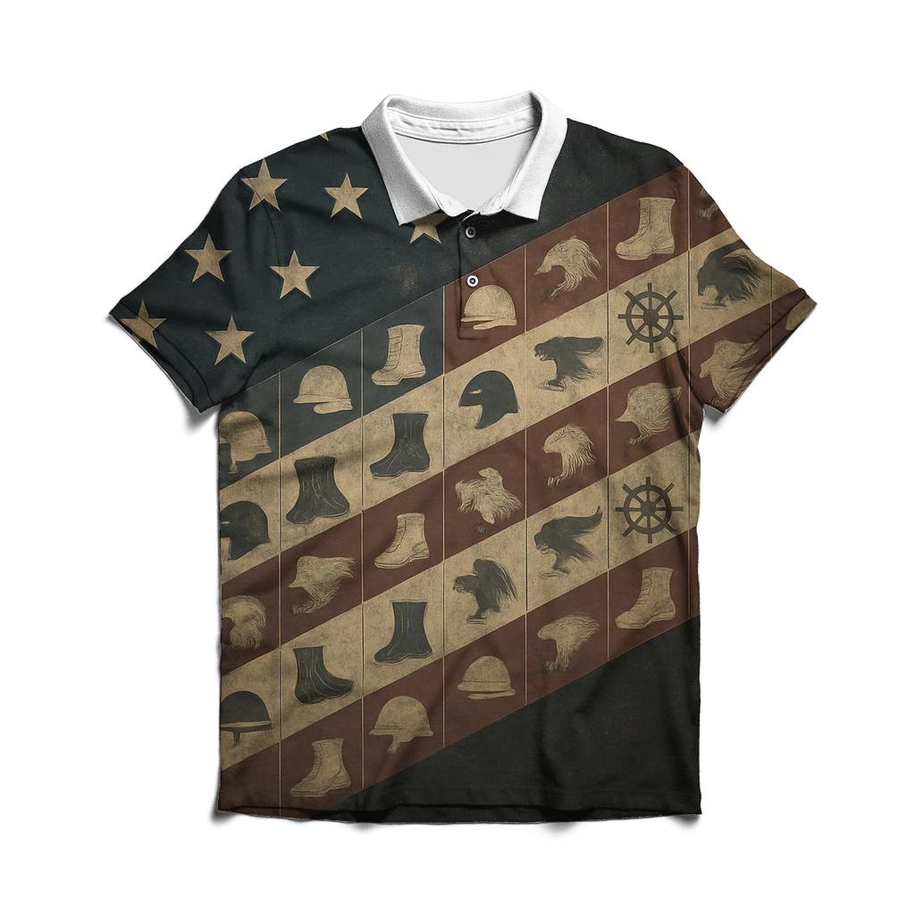 Guardians Stripe Mosaic personalized polo shirts