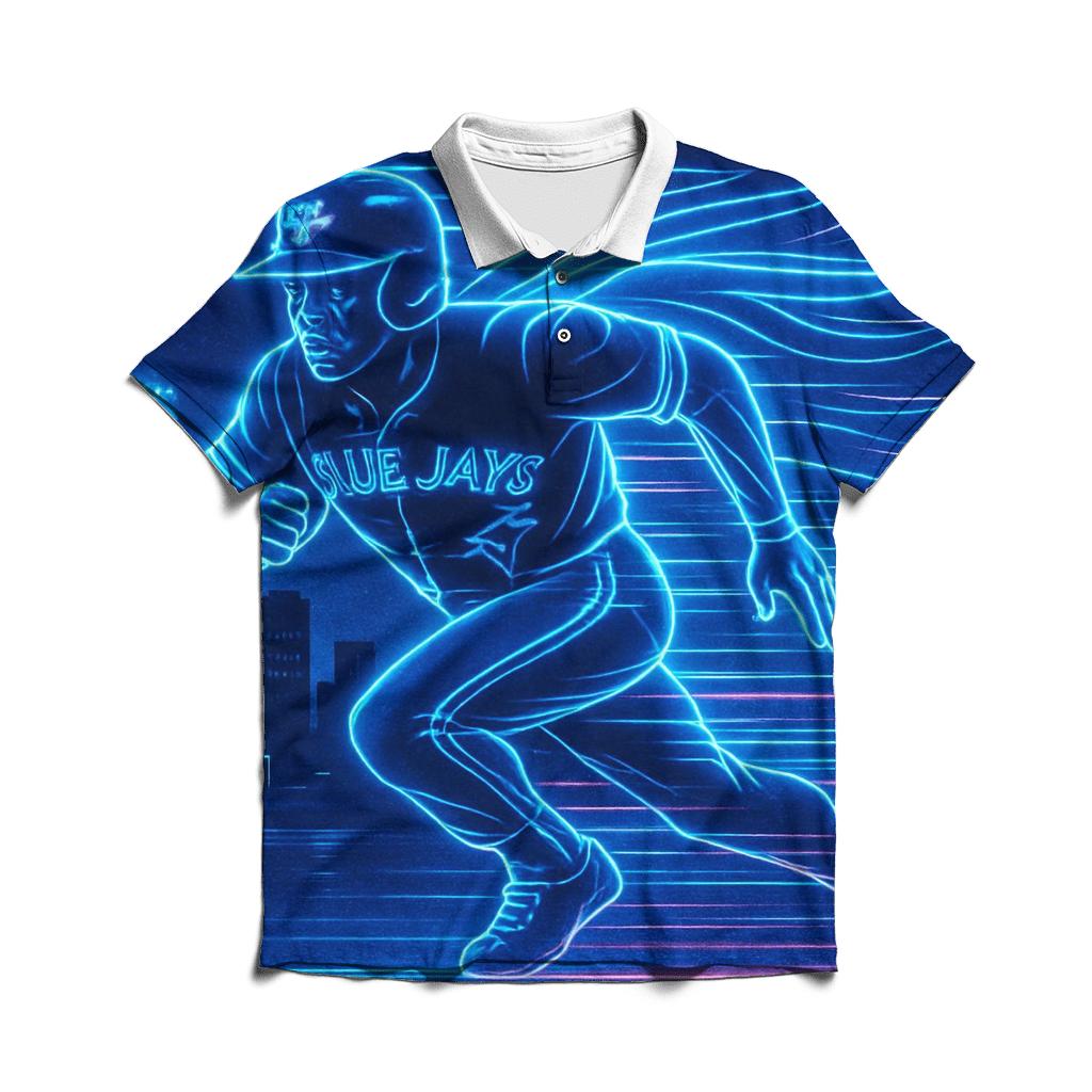 Blue Jays Retro Neon Run classic pique polos