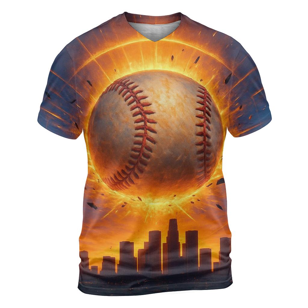 Sunset Homer Halo trendy printed shirt styles