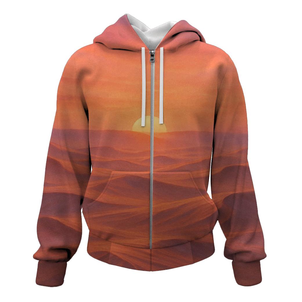 Coral Dune Horizon lightweight hoodies