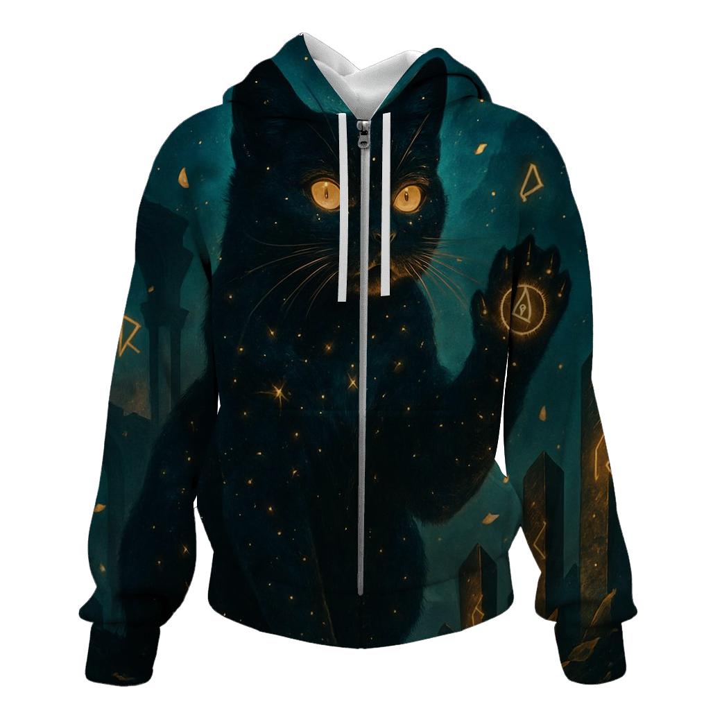 Mystic Rune Guardian embroidered hoodies