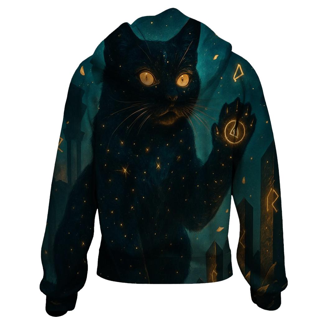 Mystic Rune Guardian embroidered hoodies