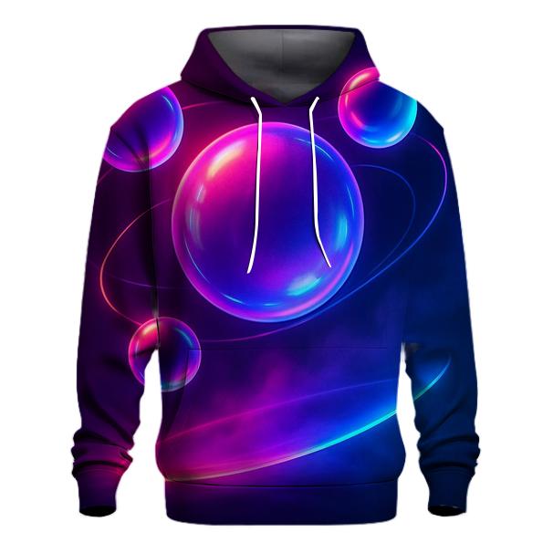 Neon Orb Drift custom hoodies