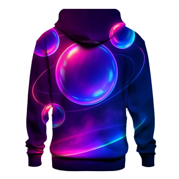 Neon Orb Drift custom hoodies