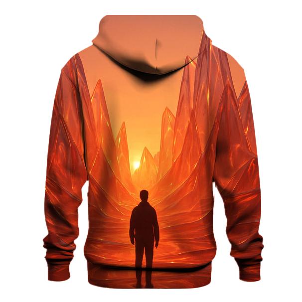 Dawn Glass Peaks zip-up hoodies