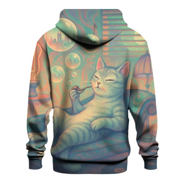 Bubble Pop Lounge Cat designer hoodies
