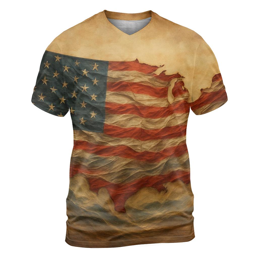 Heritage Map Banner designer pattern shirts