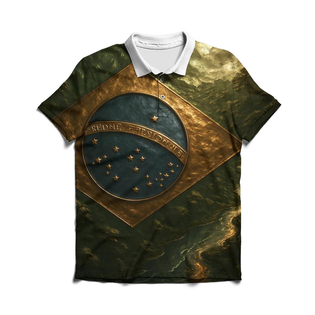 Brazilian Rainforest Metal personalized polo shirts