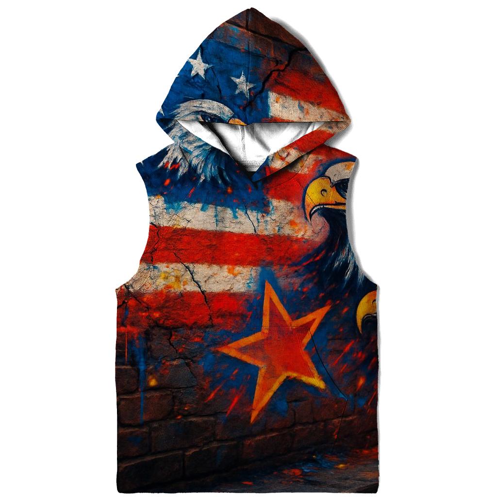 Graffiti Old Glory hoodie styles