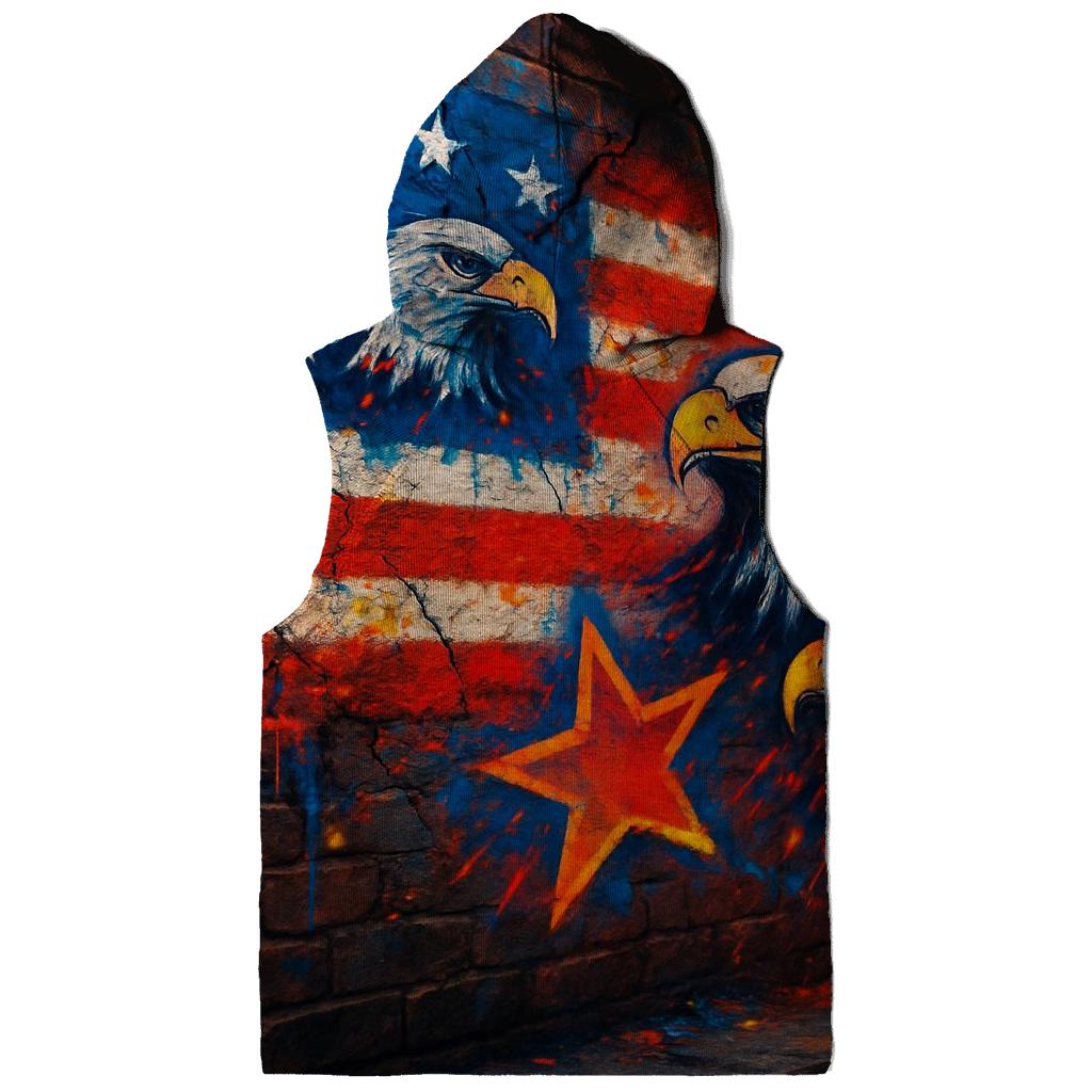 Graffiti Old Glory hoodie styles